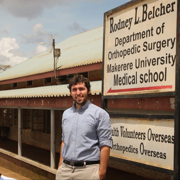 Florin Gheorghe at Makerere University medical school